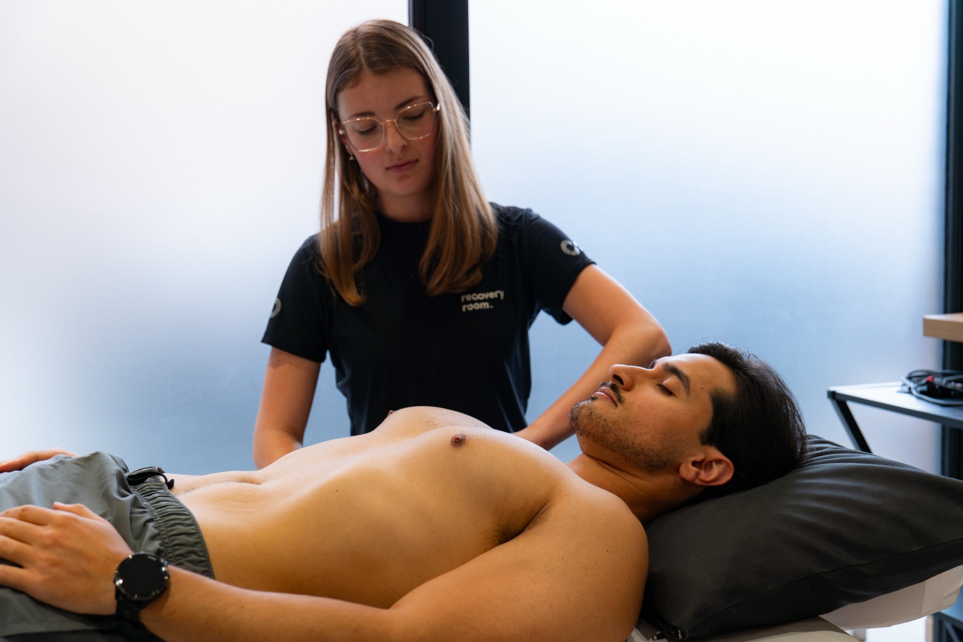 Atendimento manual em sessão de recuperação